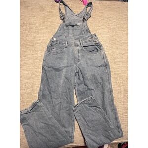 Vintage 80s 90s Guess made In USA Blue Denim Jean Women Bib Overalls Sz 2